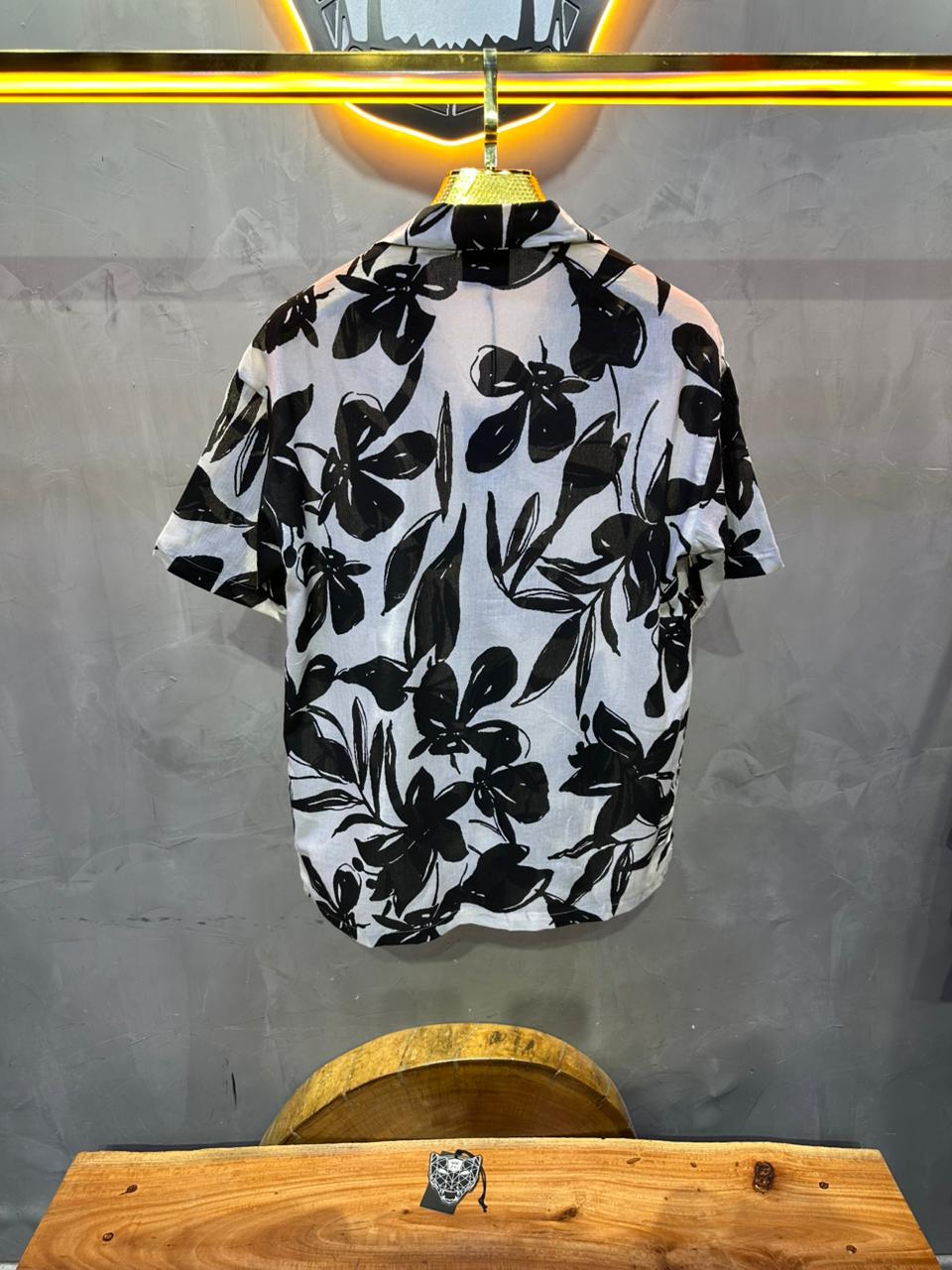 CHEMISE FLOWER BLACK 1265