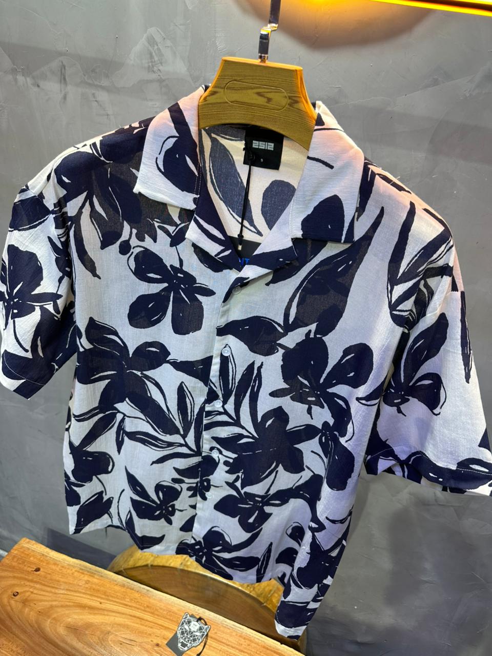 CHEMISE FLOWER BLUE 1265