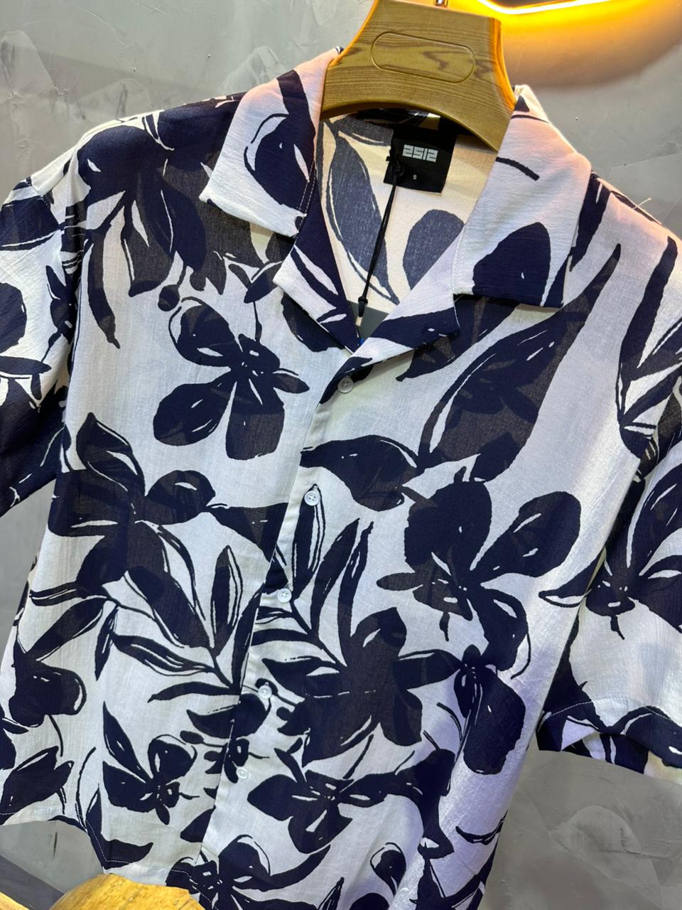 CHEMISE FLOWER BLUE 1265