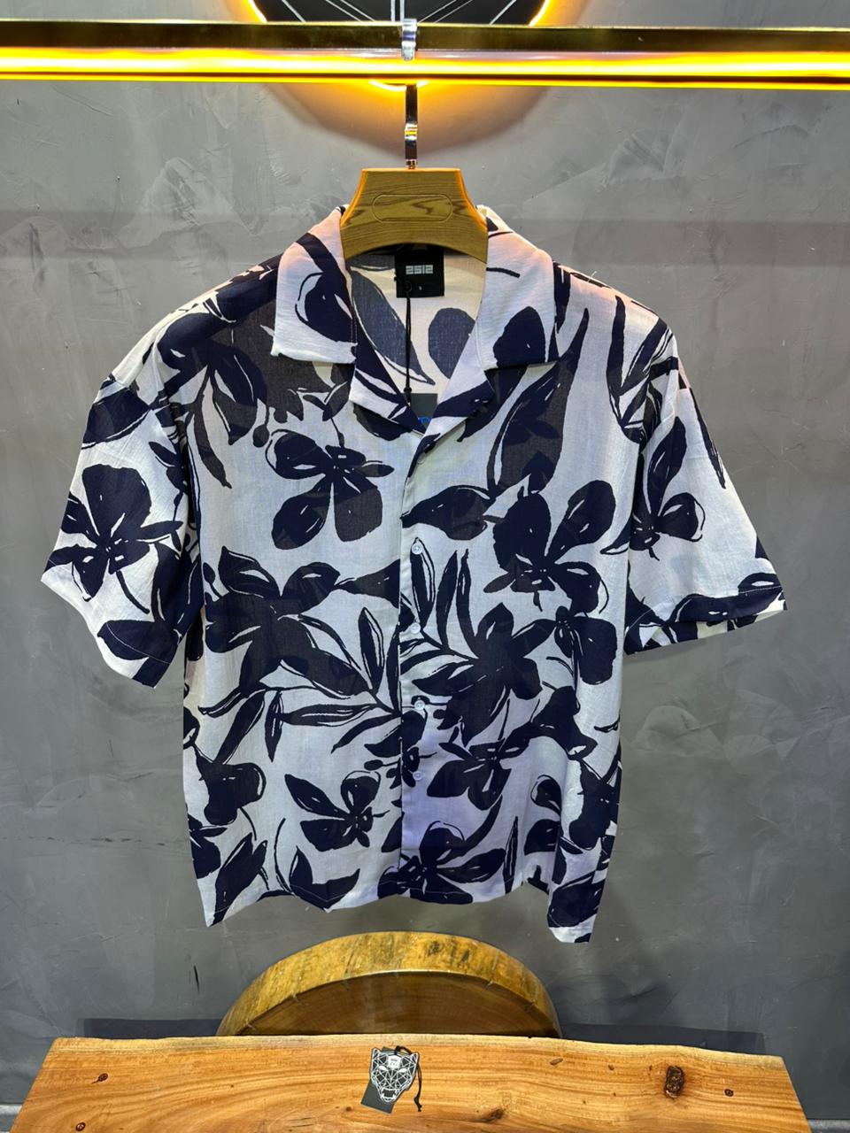 CHEMISE FLOWER BLUE 1265