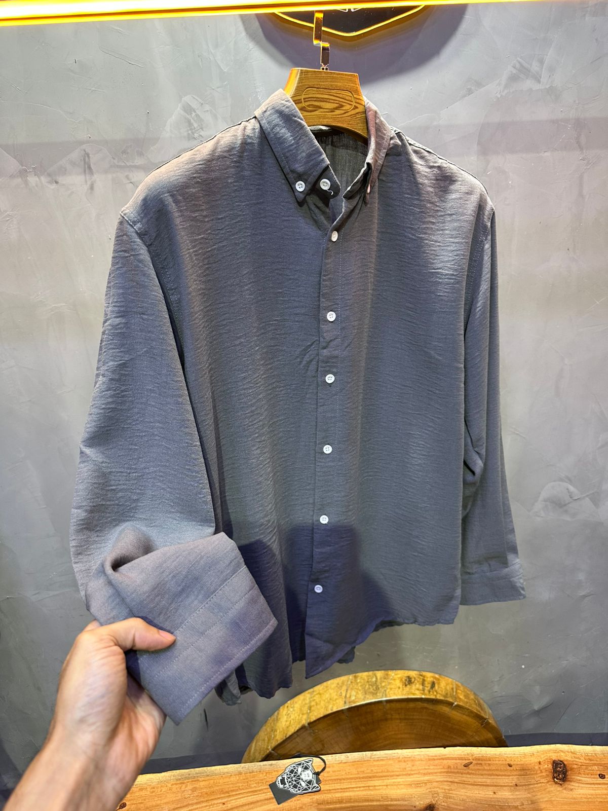 CHEMISE MARRAKECH GREY 4026