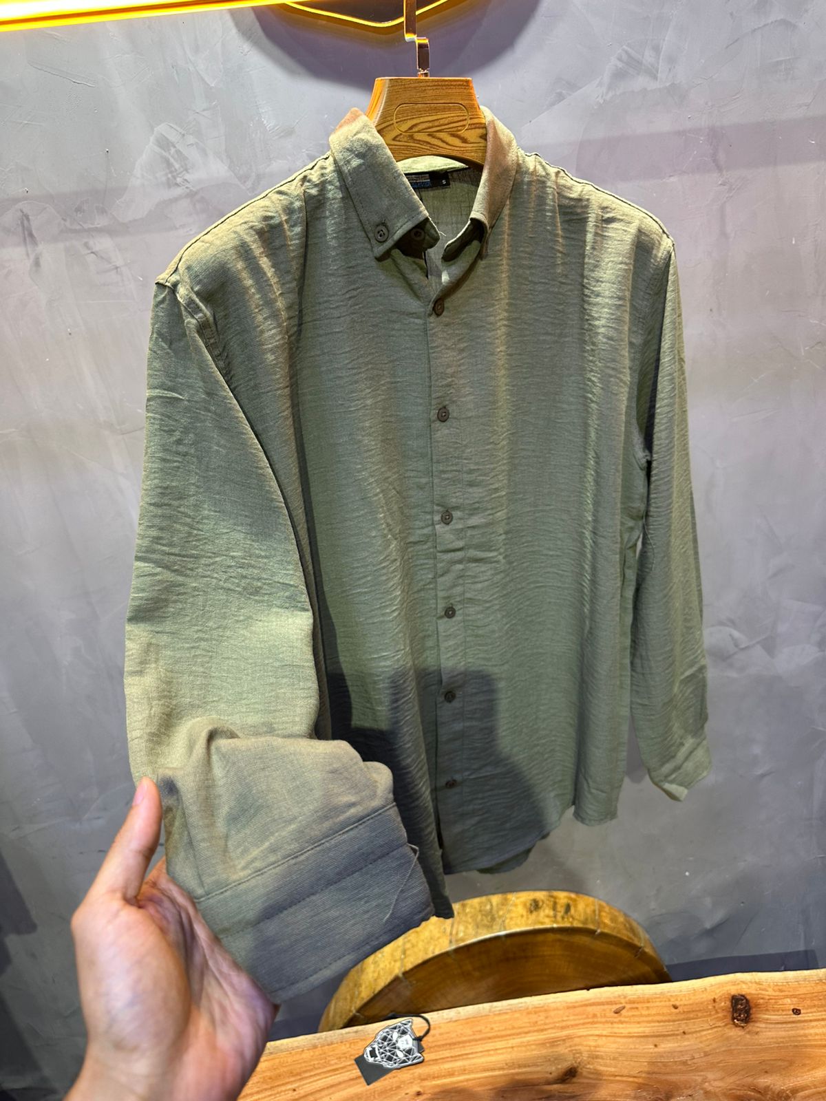 CHEMISE MARRAKECH GREEN 4026