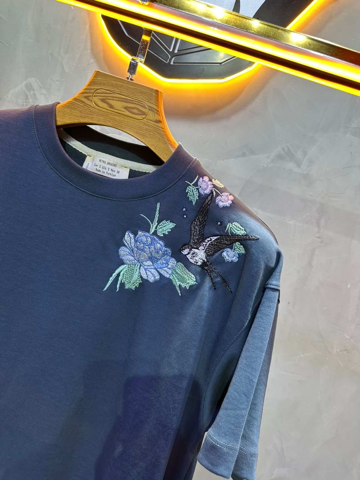 T-SHIRT RETRO BLUE 2540