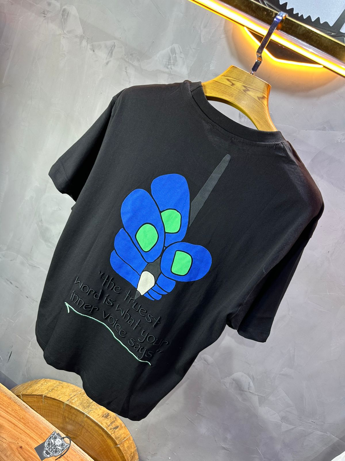 T-SHIRT RETRO BLACK 1246