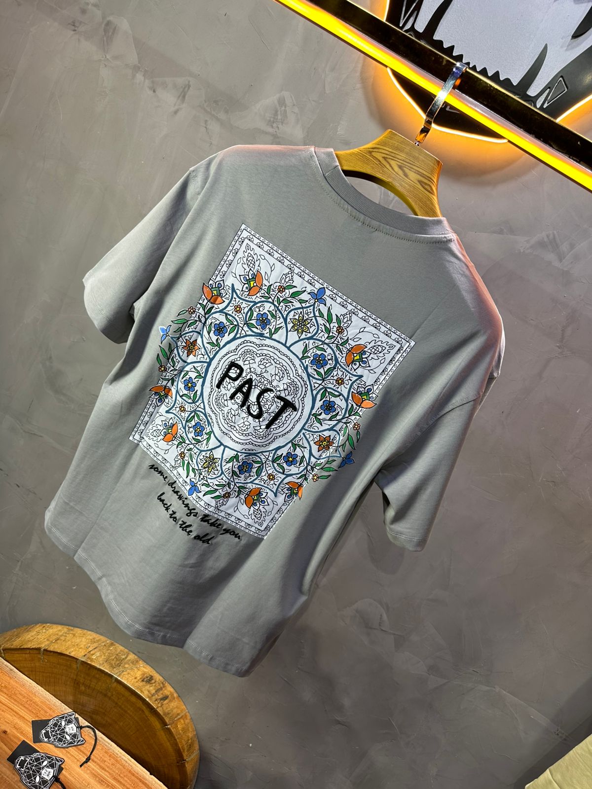T - SHIRT RETRO GREY 1247 - ZG PREMIUM