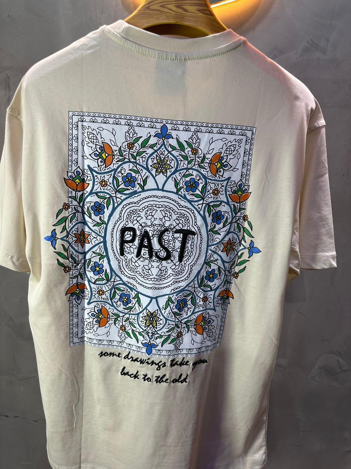 T - SHIRT RETRO BEIGE 1247 - ZG PREMIUM