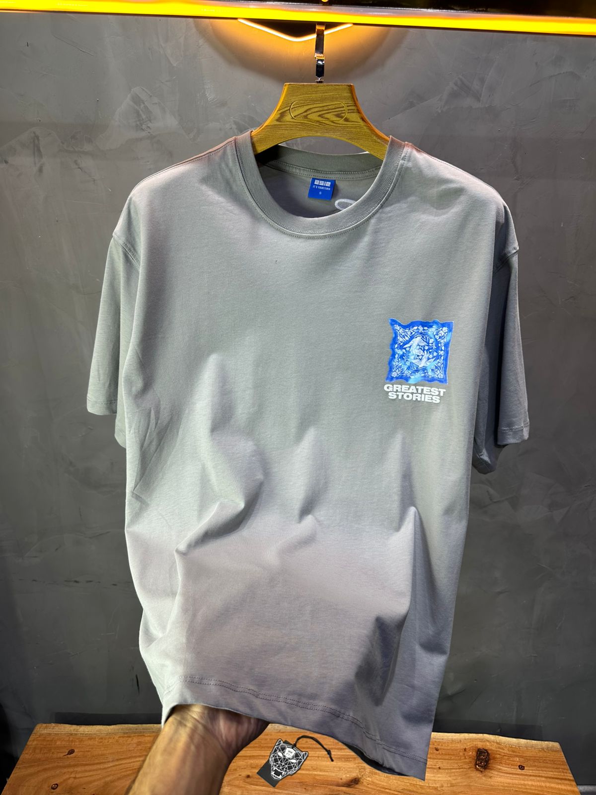T-SHIRT RETRO GREY 1230