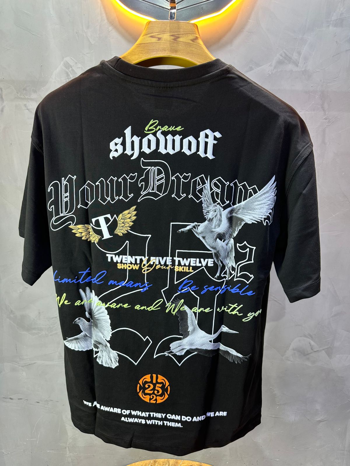 T-SHIRT RETRO BLACK 1079