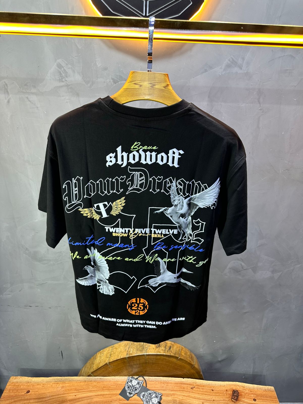 T-SHIRT RETRO BLACK 1079