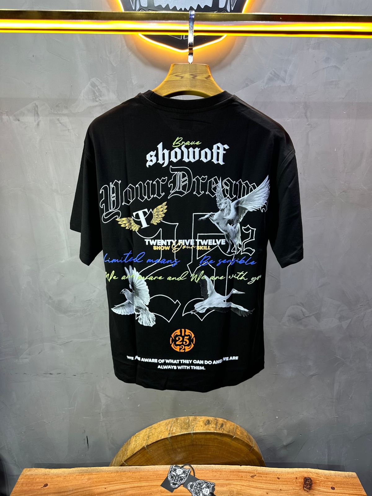 T-SHIRT RETRO BLACK 1079