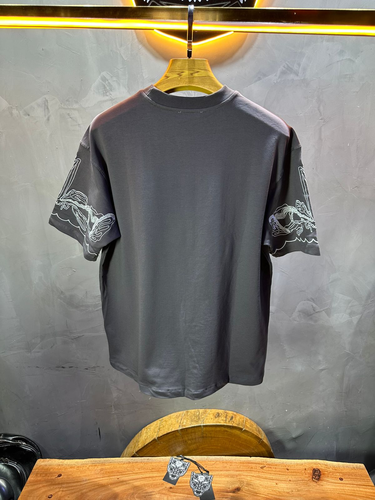 T - SHIRT RETRO GREY 2527 - ZG PREMIUM