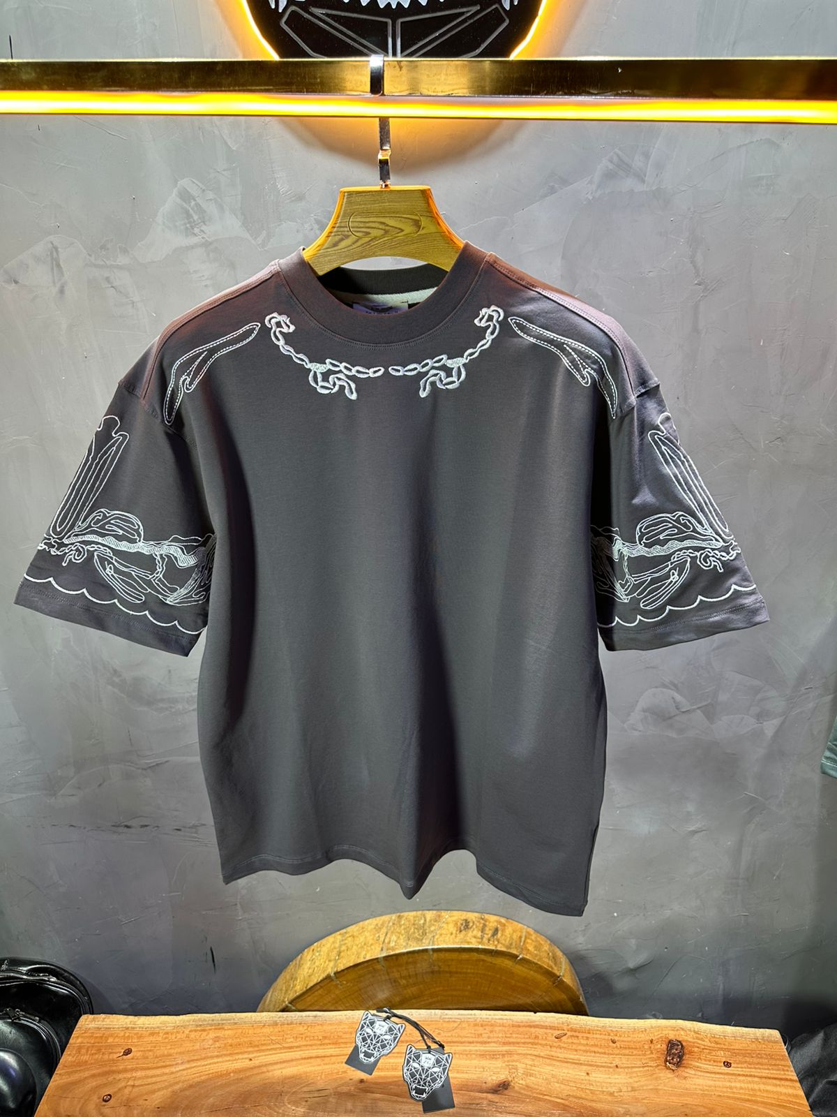 T-SHIRT RETRO GREY 2527