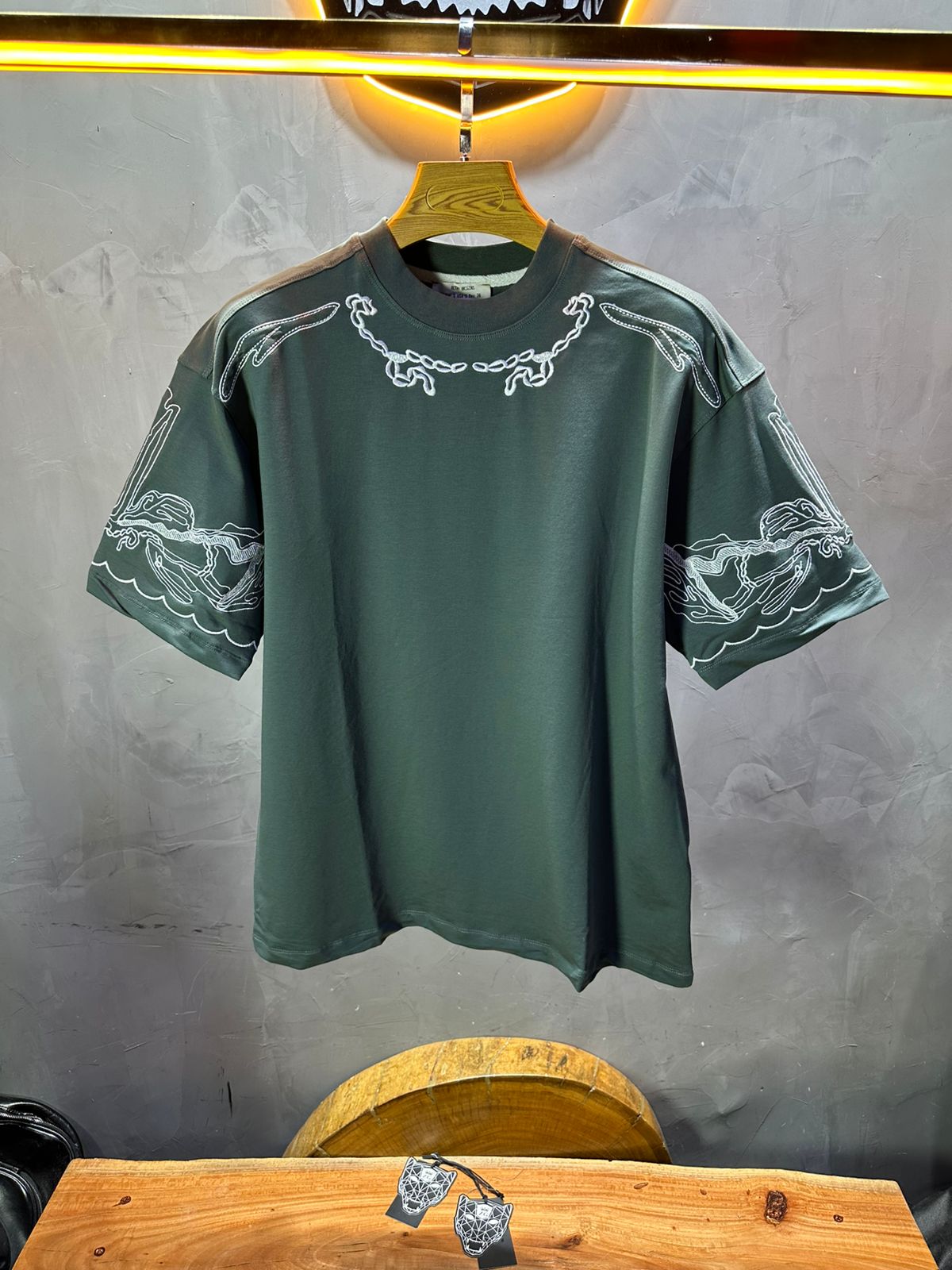 T-SHIRT RETRO GREEN 2527