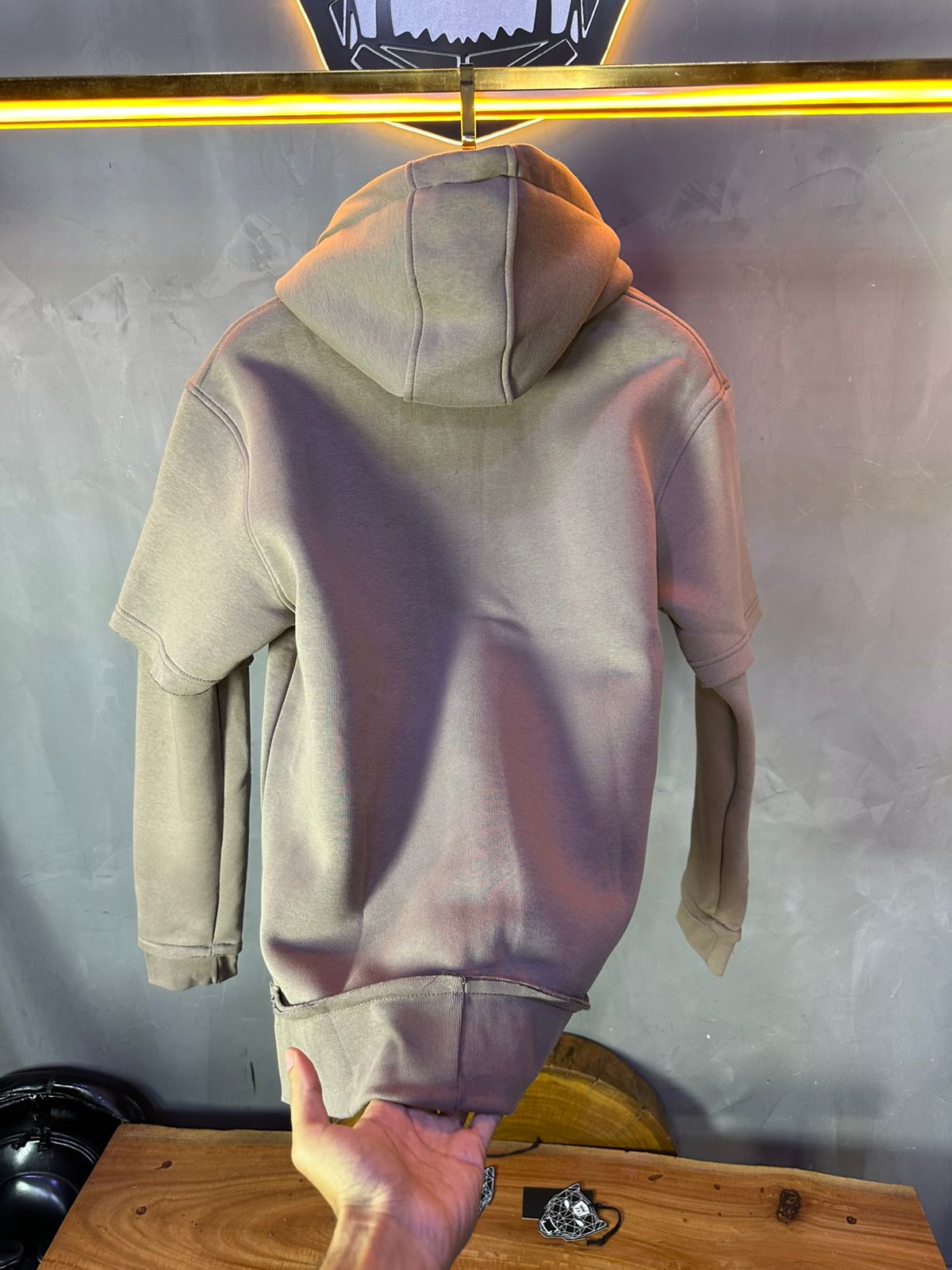 HOODIE MECANIC BROWN MCH74