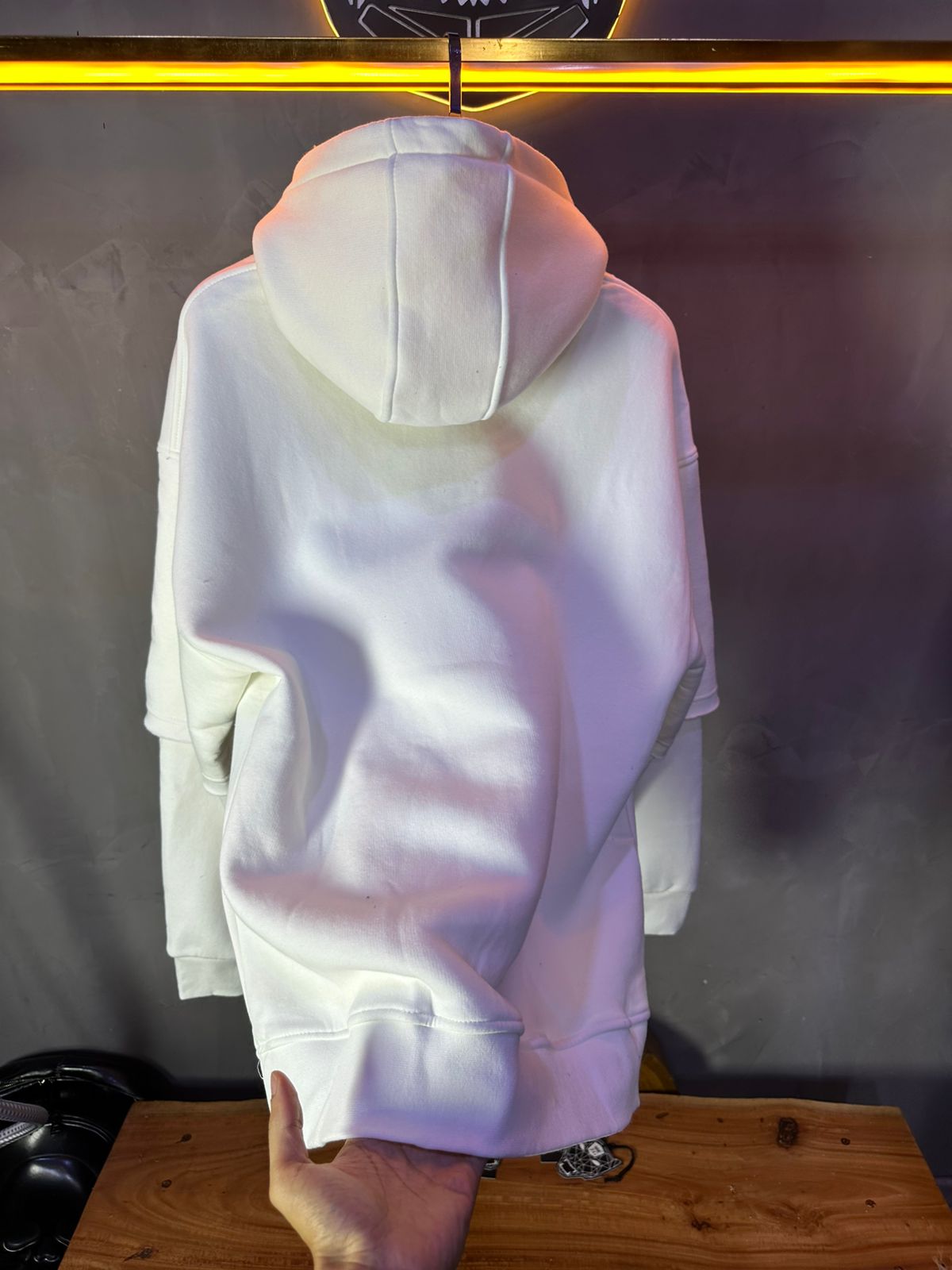 HOODIE MECANIC WHITE MCH83