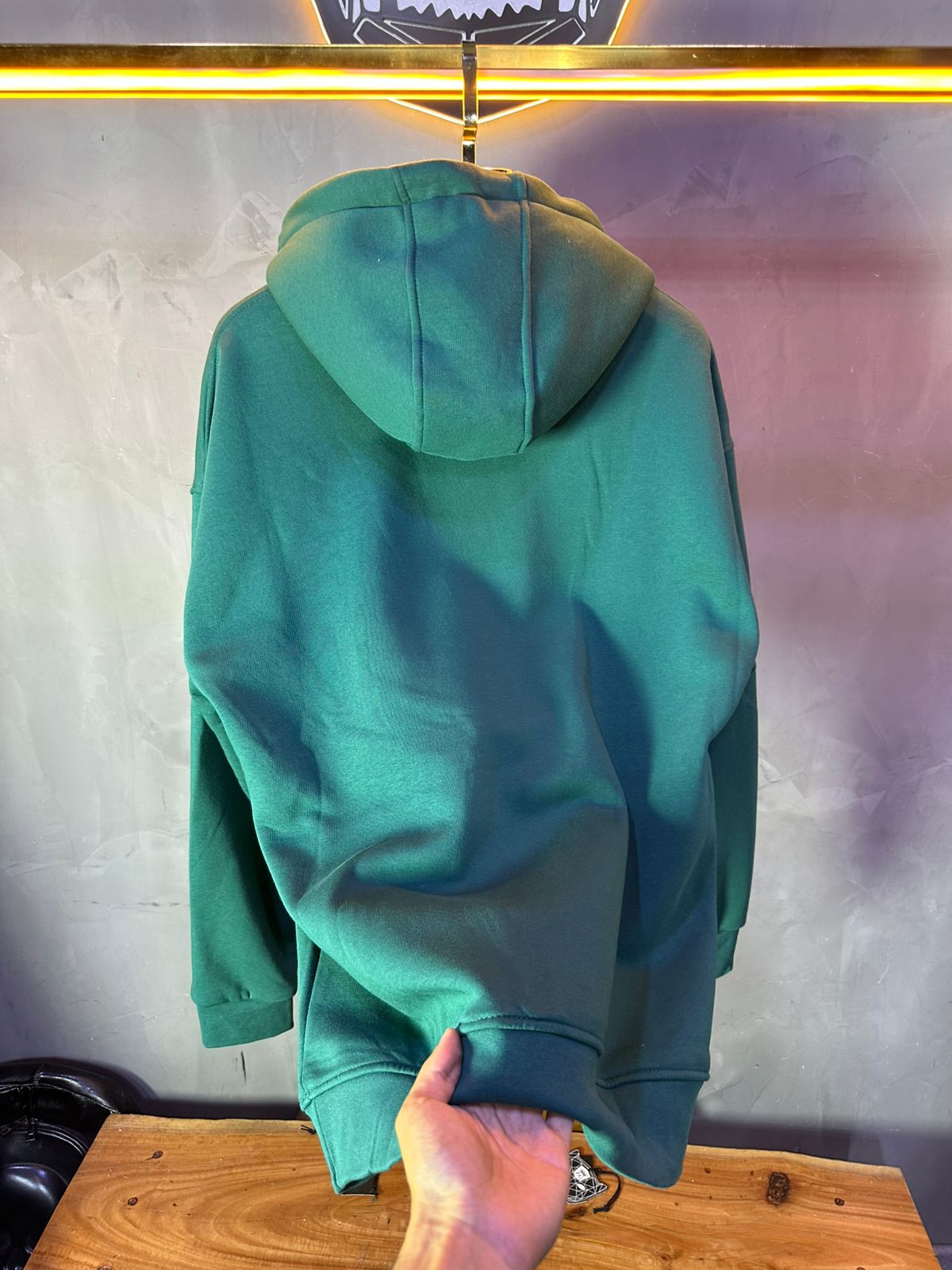HOODIE MECANIC GREEN MCH100