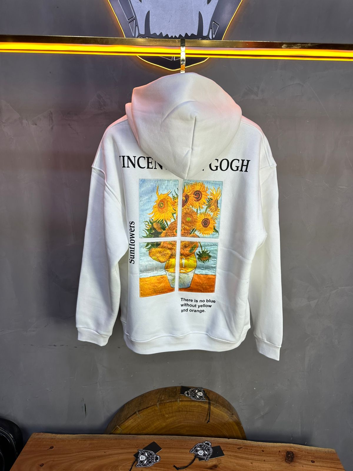 HOODIE SAW OVERSIZE WHITE 4958 - ZG PREMIUM