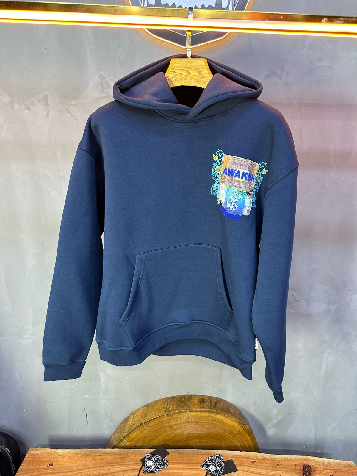 HOODIE SAW OVERSIZE BLUE 4981