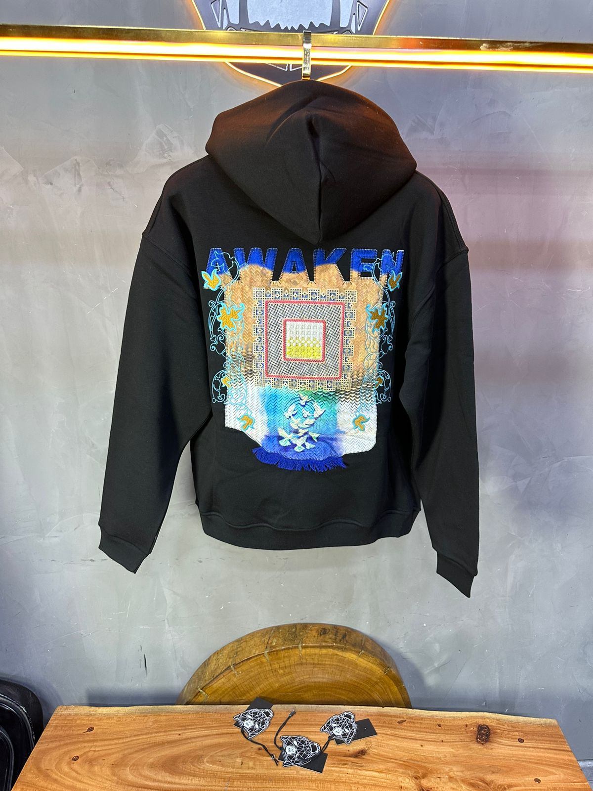 HOODIE SAW OVERSIZE BLACK 4981 - ZG PREMIUM
