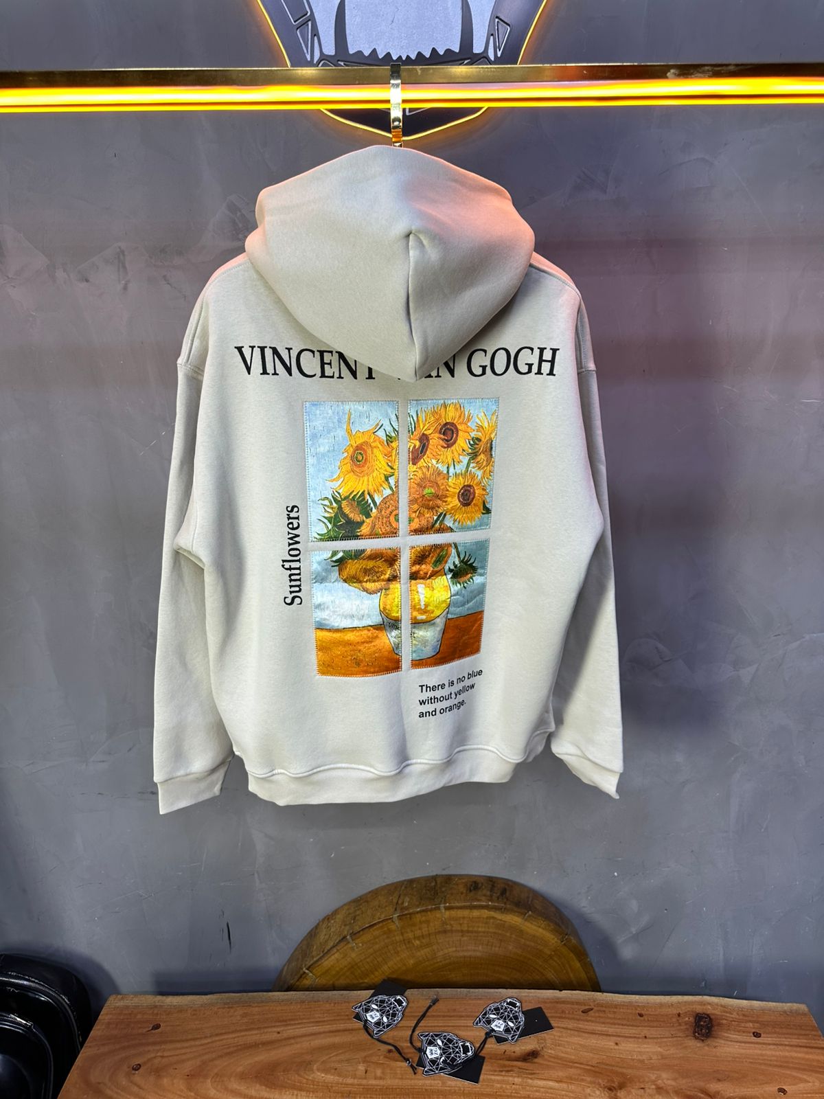 HOODIE SAW OVERSIZE BEIGE 4958