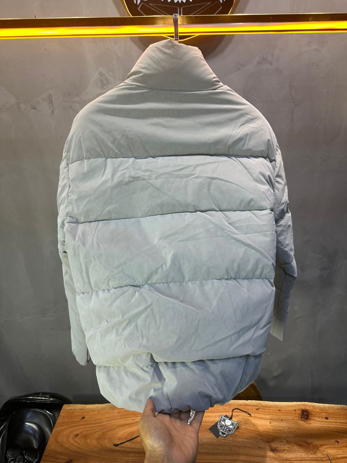 PUFFER JACKET GREY 1056