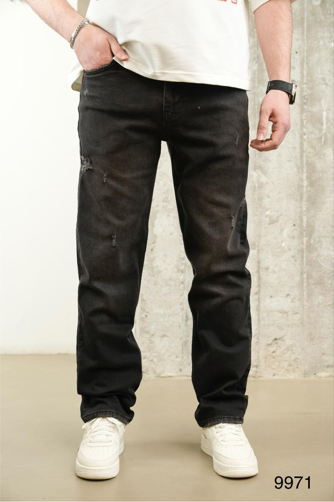 JEANS DROIT NOIR B9971 - ZG PREMIUM