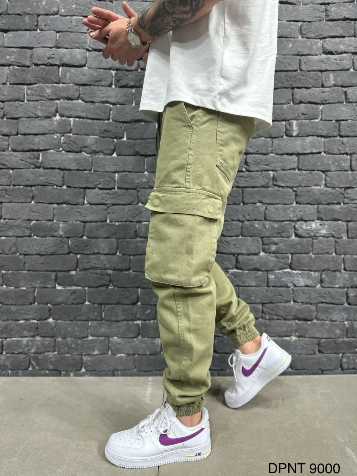 Pantalon Cargo Jogger green 9000 - ZG PREMIUM