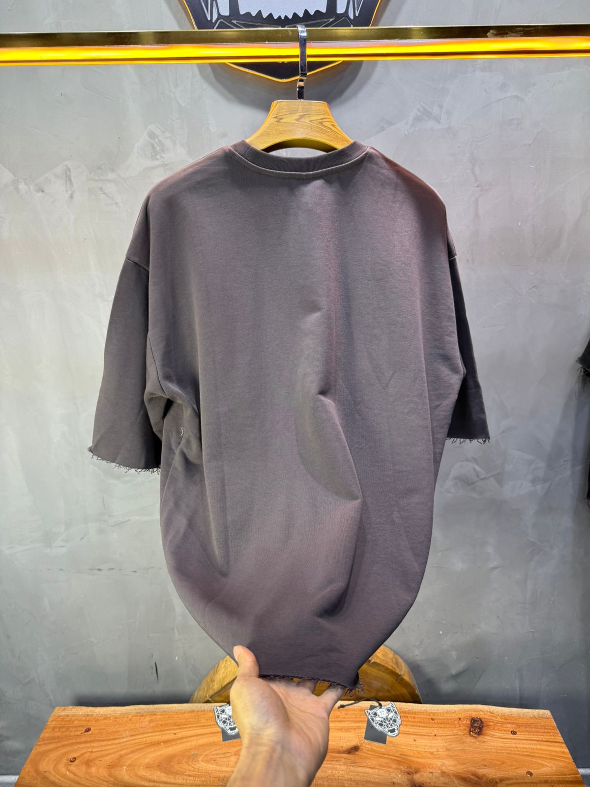 T-Shirt Oversize Brown – Tissu Épais 42