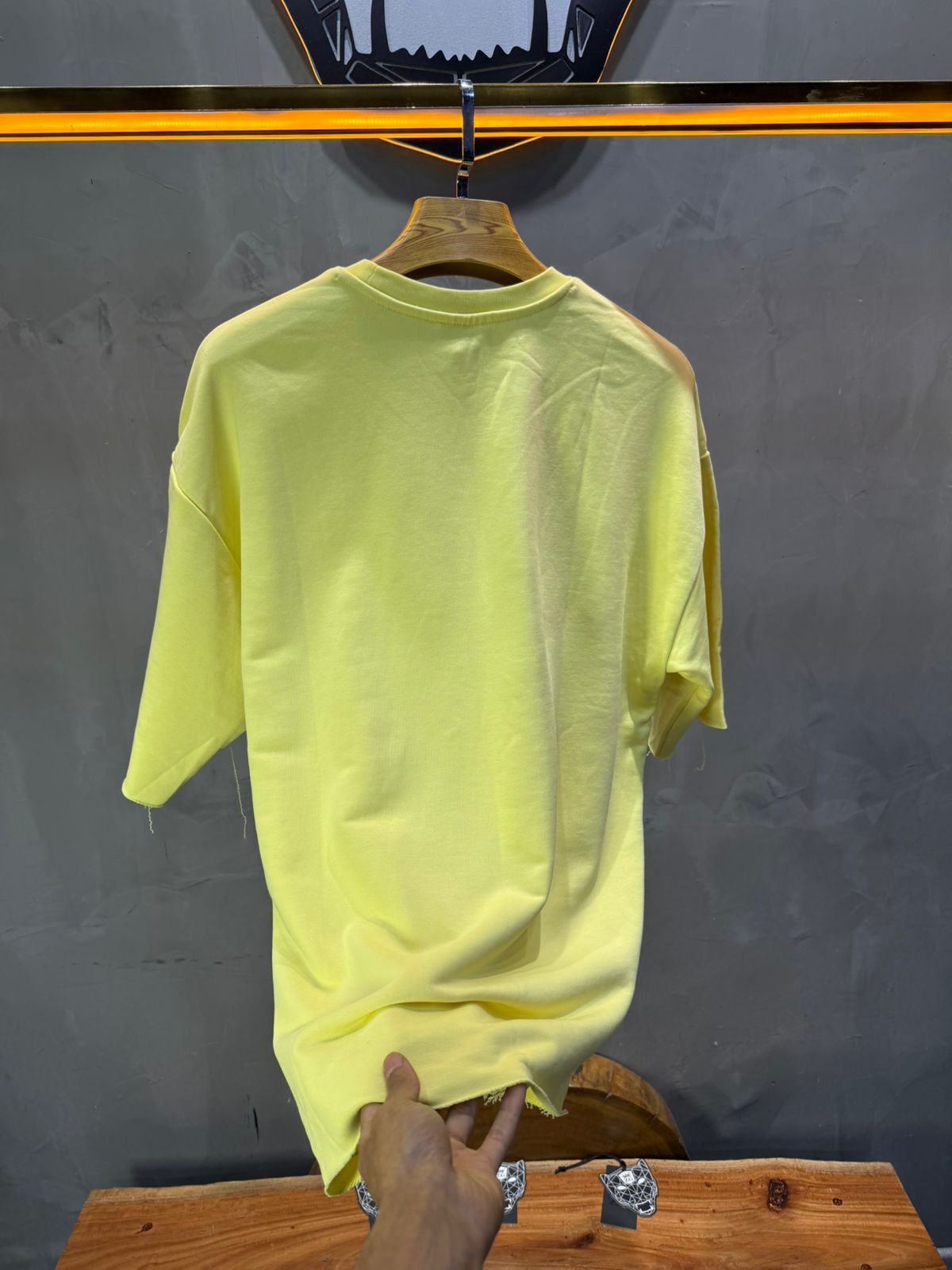 T-Shirt Oversize Yellow– Tissu Épais 42