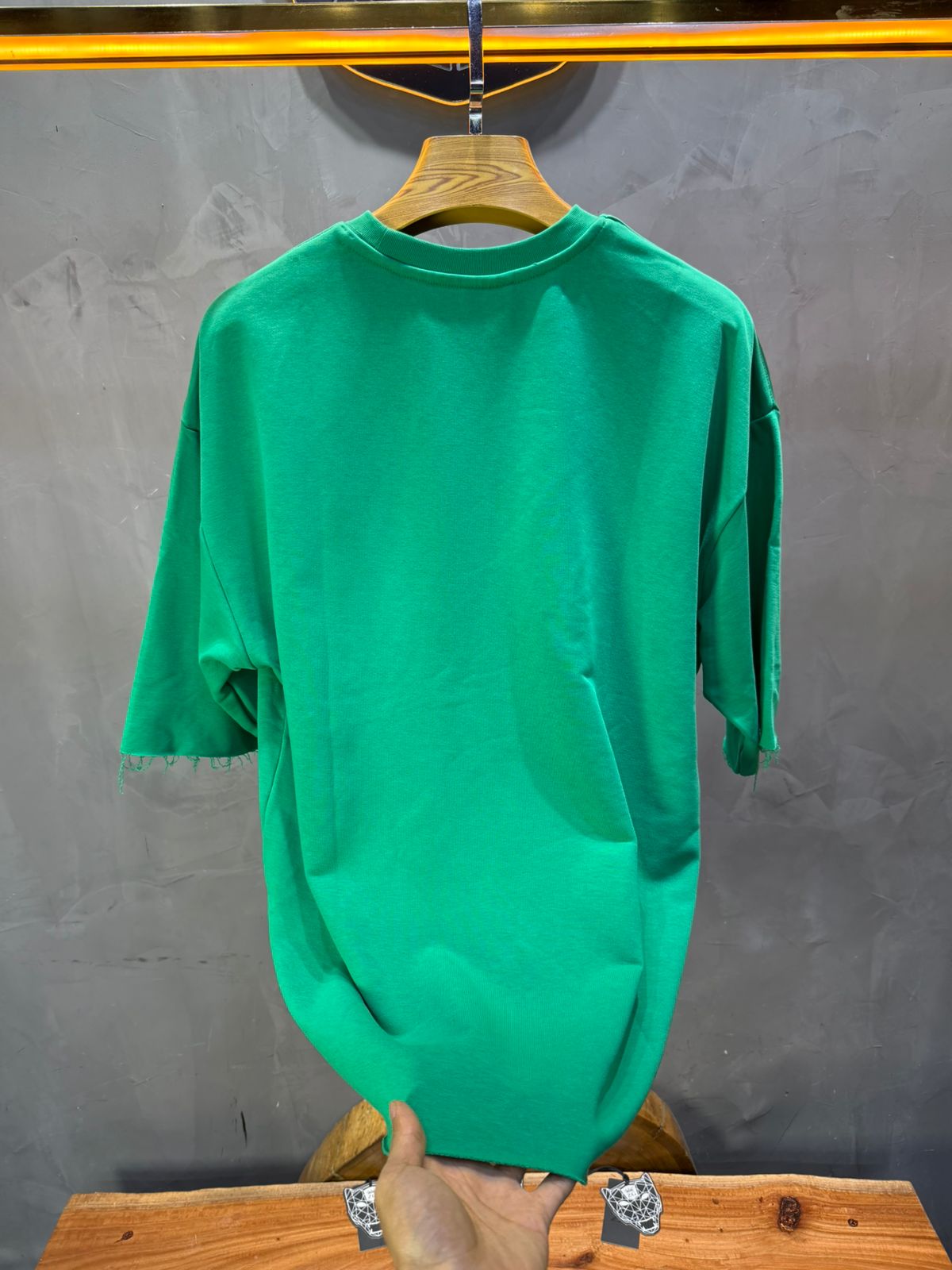 T-Shirt Oversize Green – Tissu Épais 42