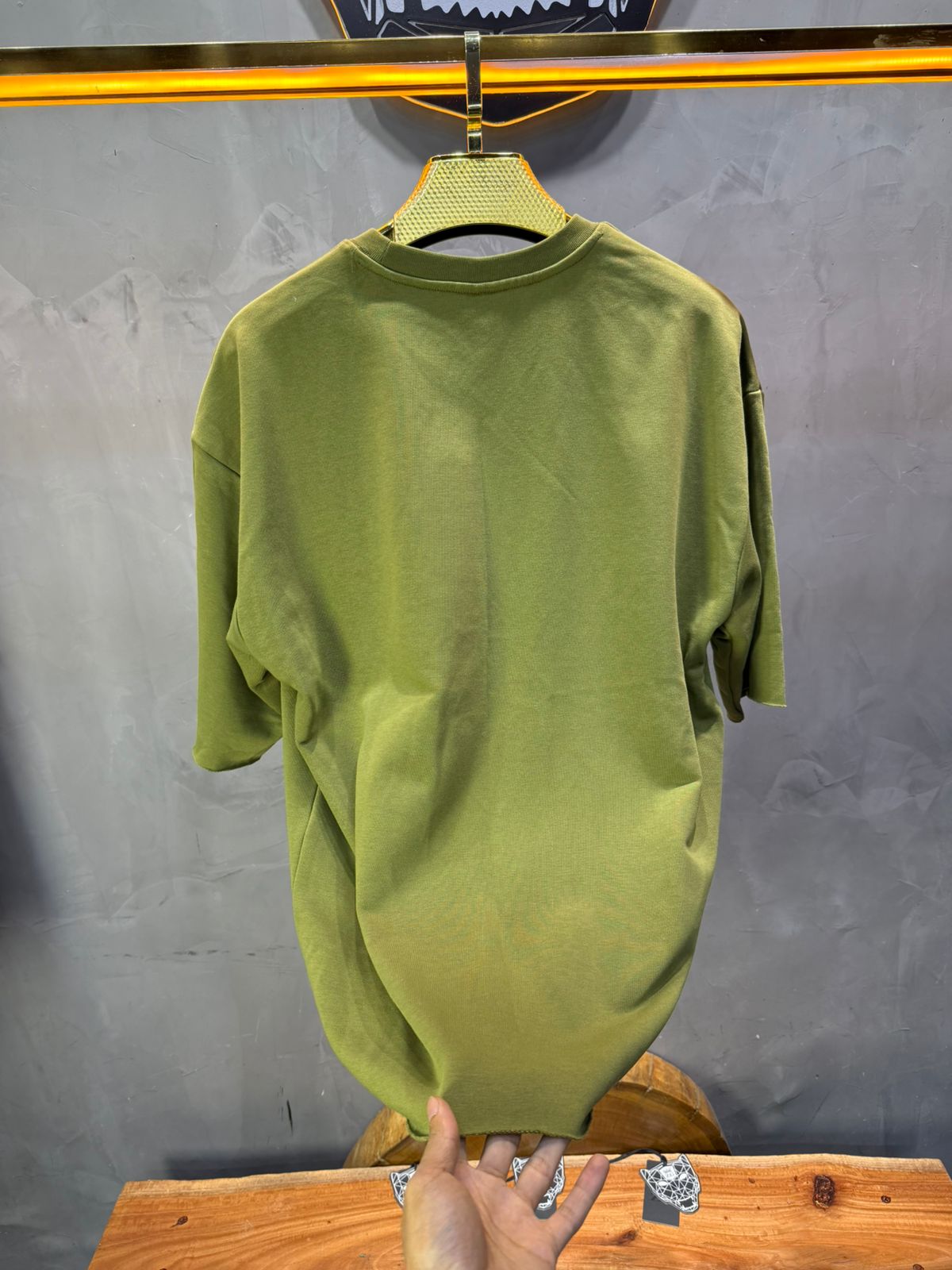 T-Shirt Oversize khaki – Tissu Épais 42