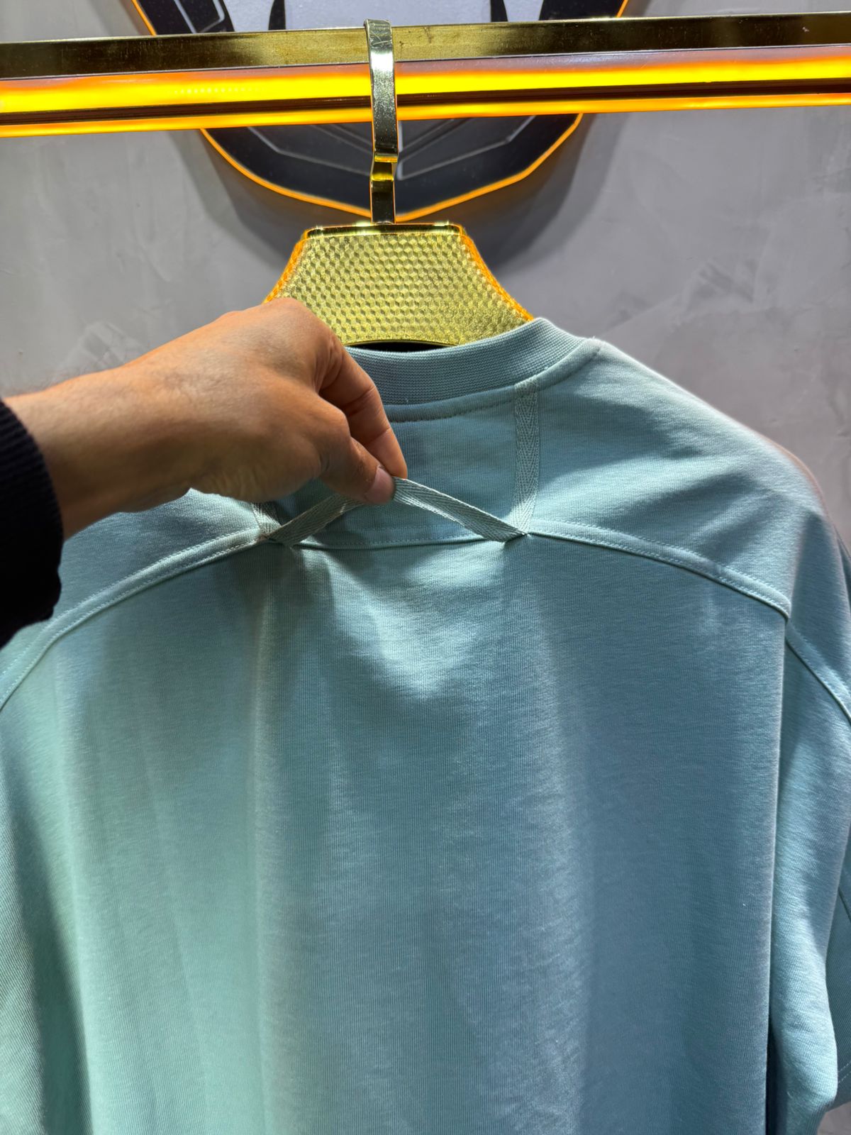 T-Shirt Oversize vert – Poche Denim AJ6368 - ZG PREMIUM
