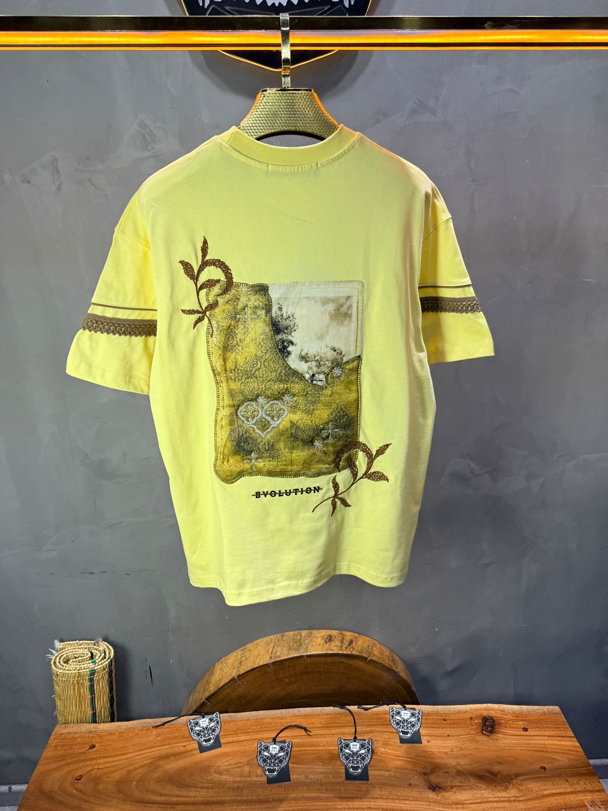 T-Shirt Oversize yellow Bvolution 5072