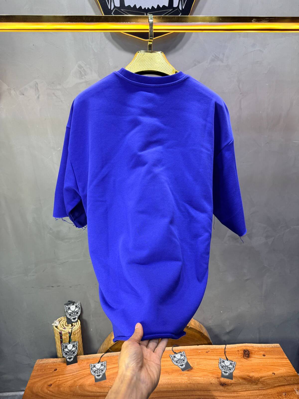 T-Shirt Oversize Royal Blue – Tissu Épais 42