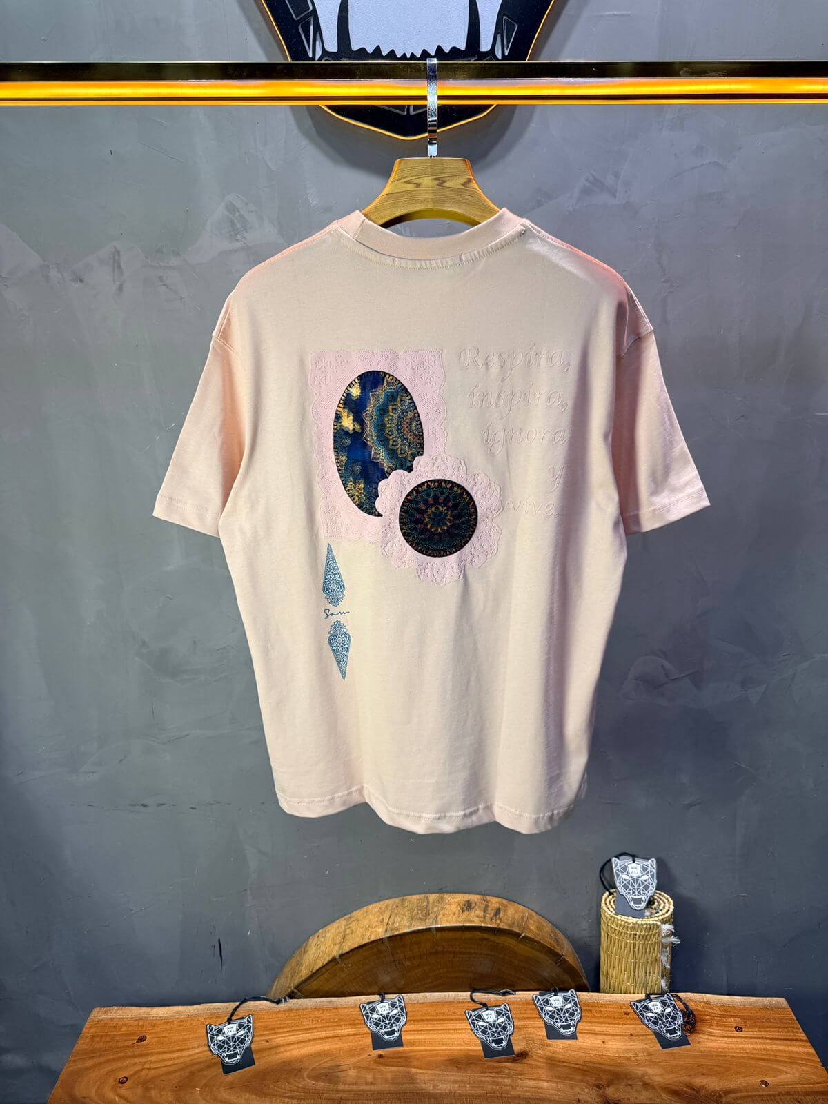 T-Shirt Oversize Rose Pastel 5098