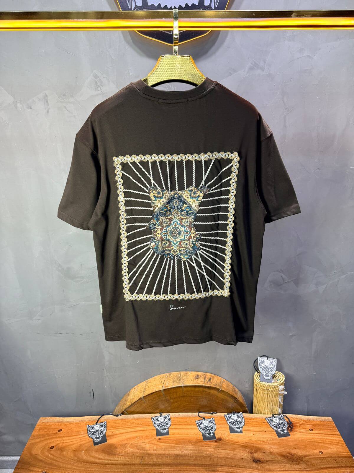 T-Shirt Oversize Brown 5063