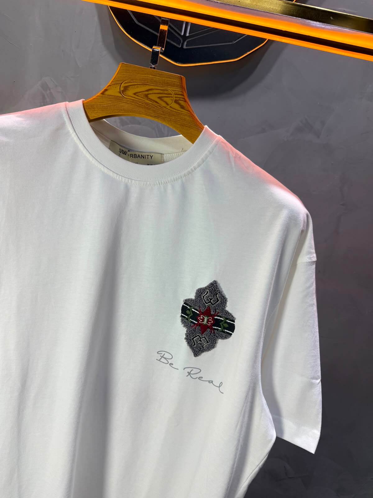 T-Shirt Oversize Be Real — Blanc 5176