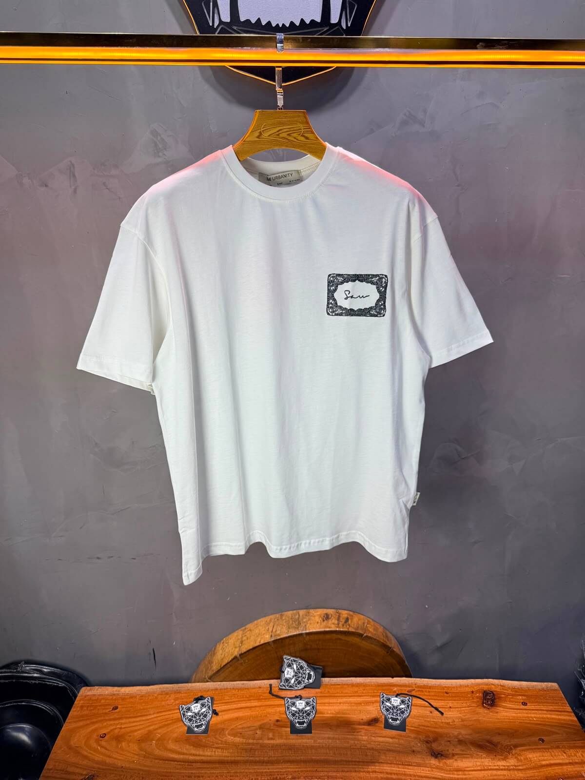 T-Shirt SAW Tiger Floral — Blanc 5163