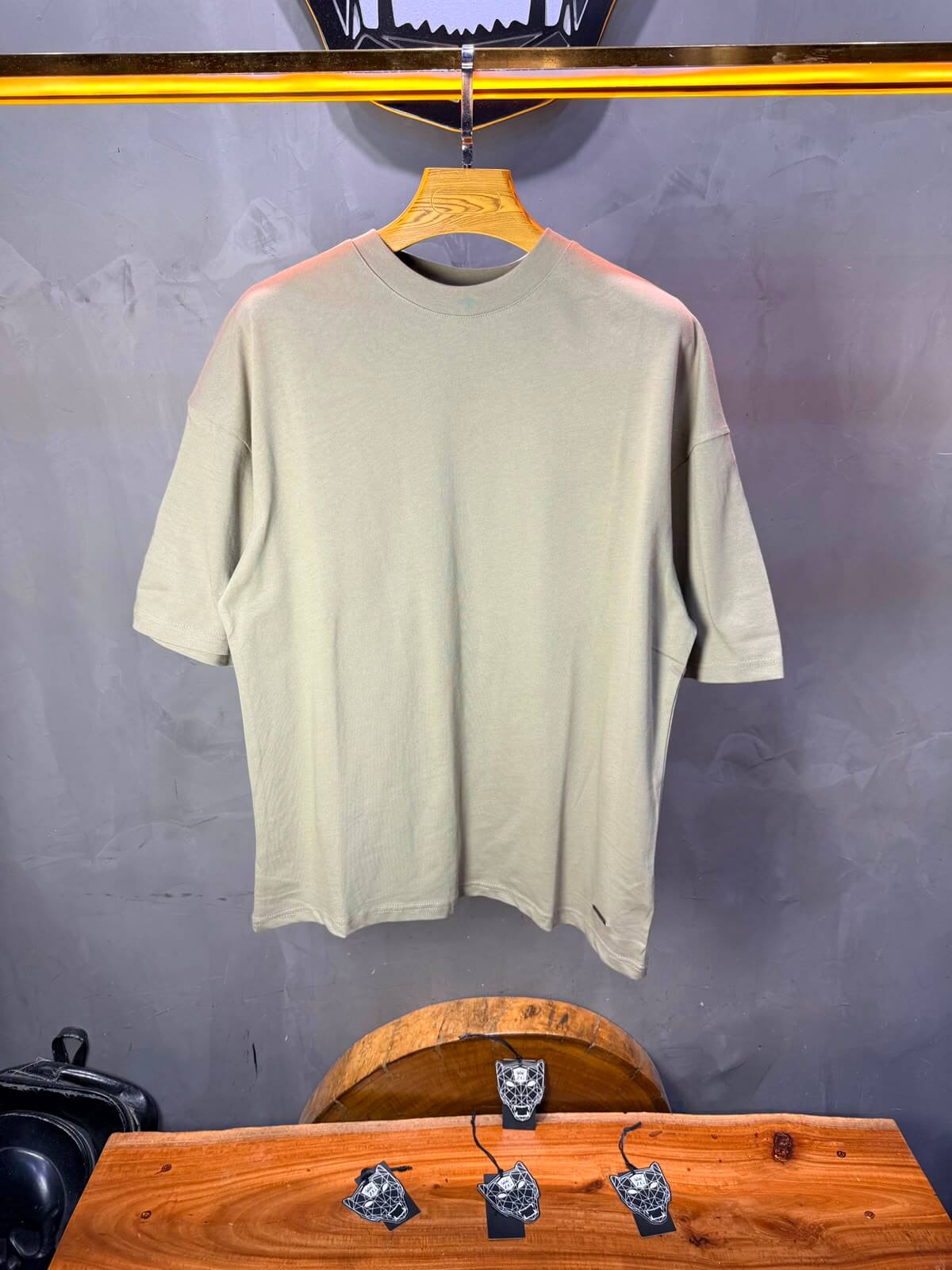 T-Shirt Ethnicity — Arabesque Bleu — Beige 170