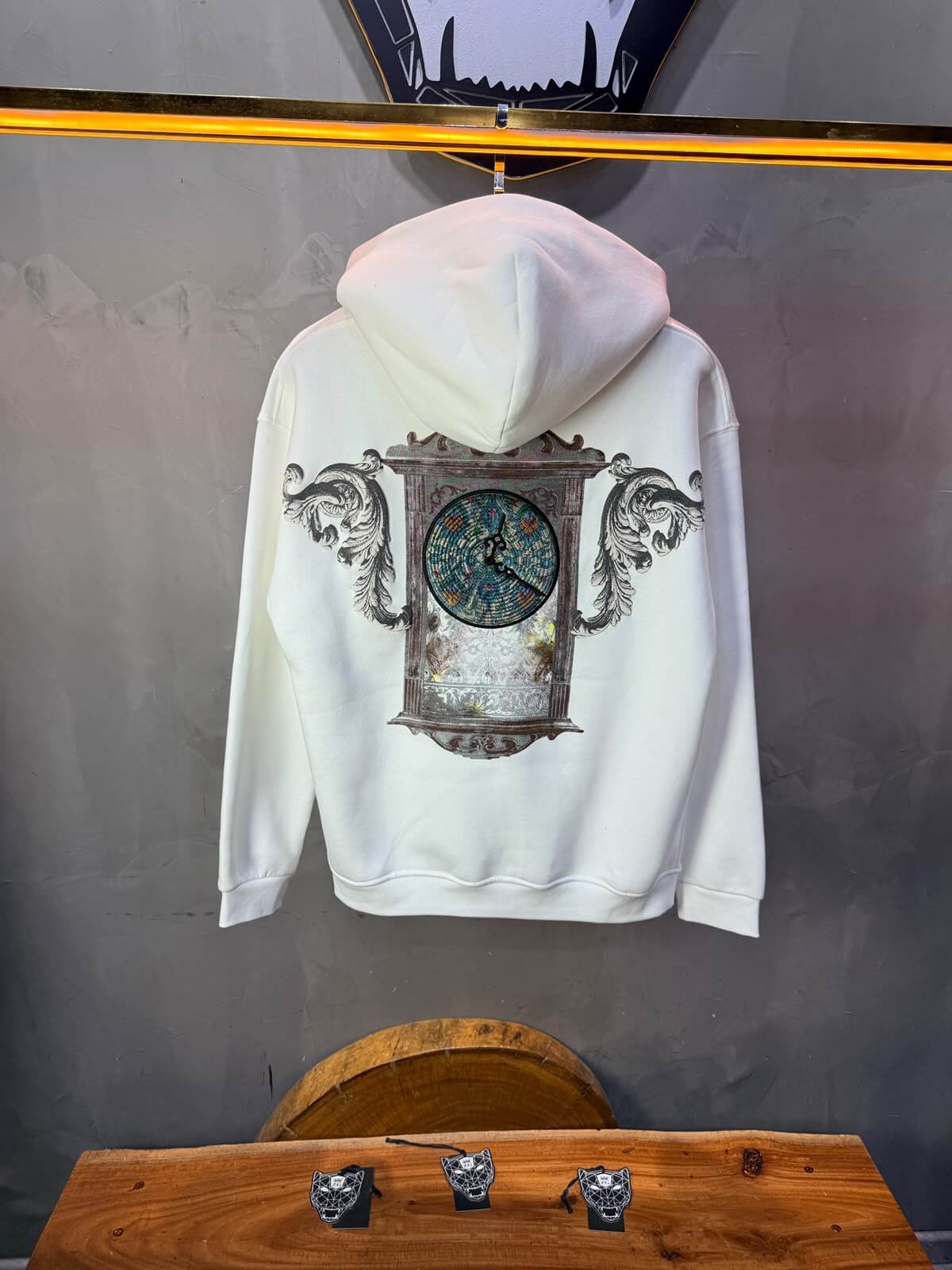Hoodie oversize Blanc 5254