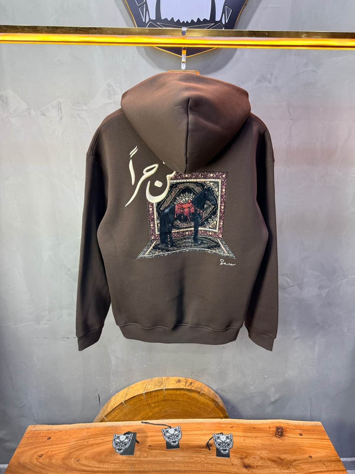 Hoodie oversize Brown 5205