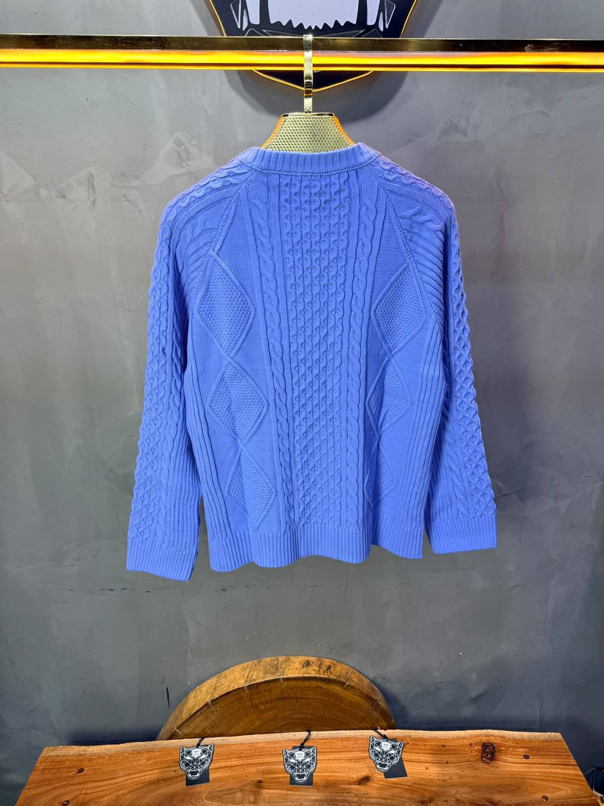Pull tricot Blue Ciel Oversize 9772