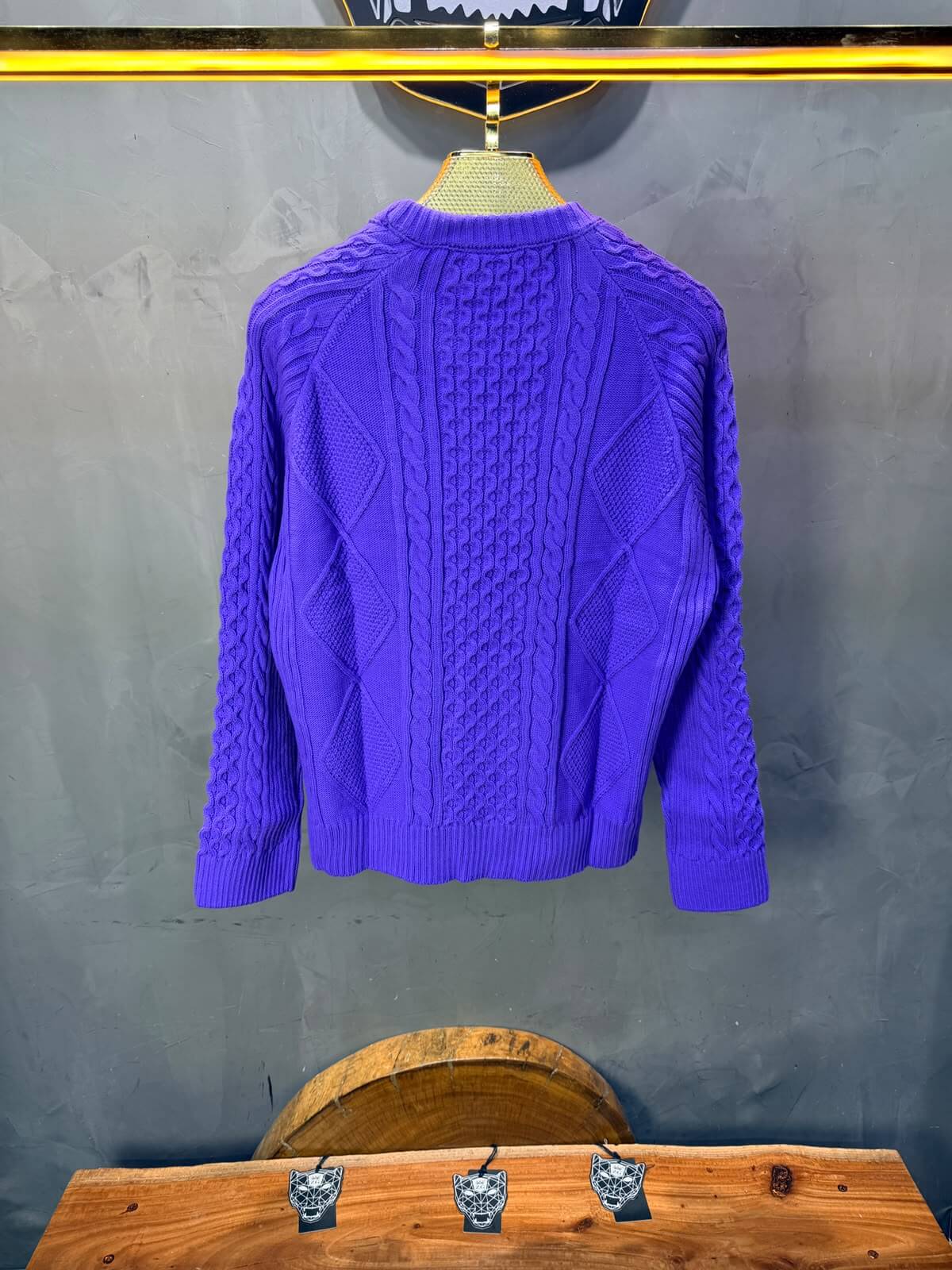 Pull tricot Violet Oversize 9772