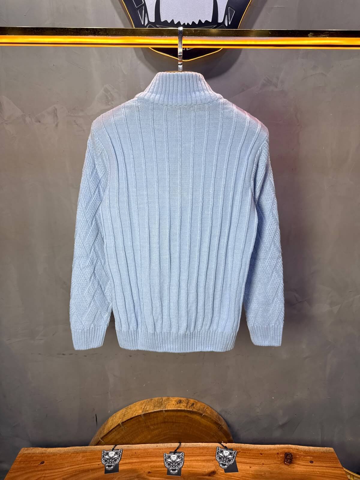 Pull tricot Bleu Ciel Regular size 5520
