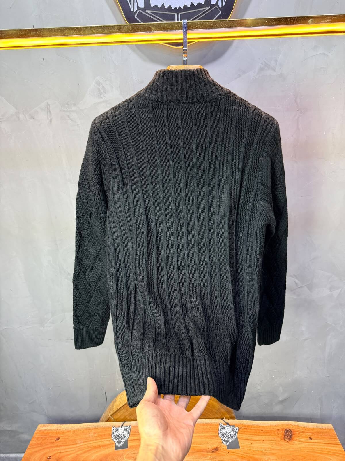 Pull tricot Noir Regular size 5520