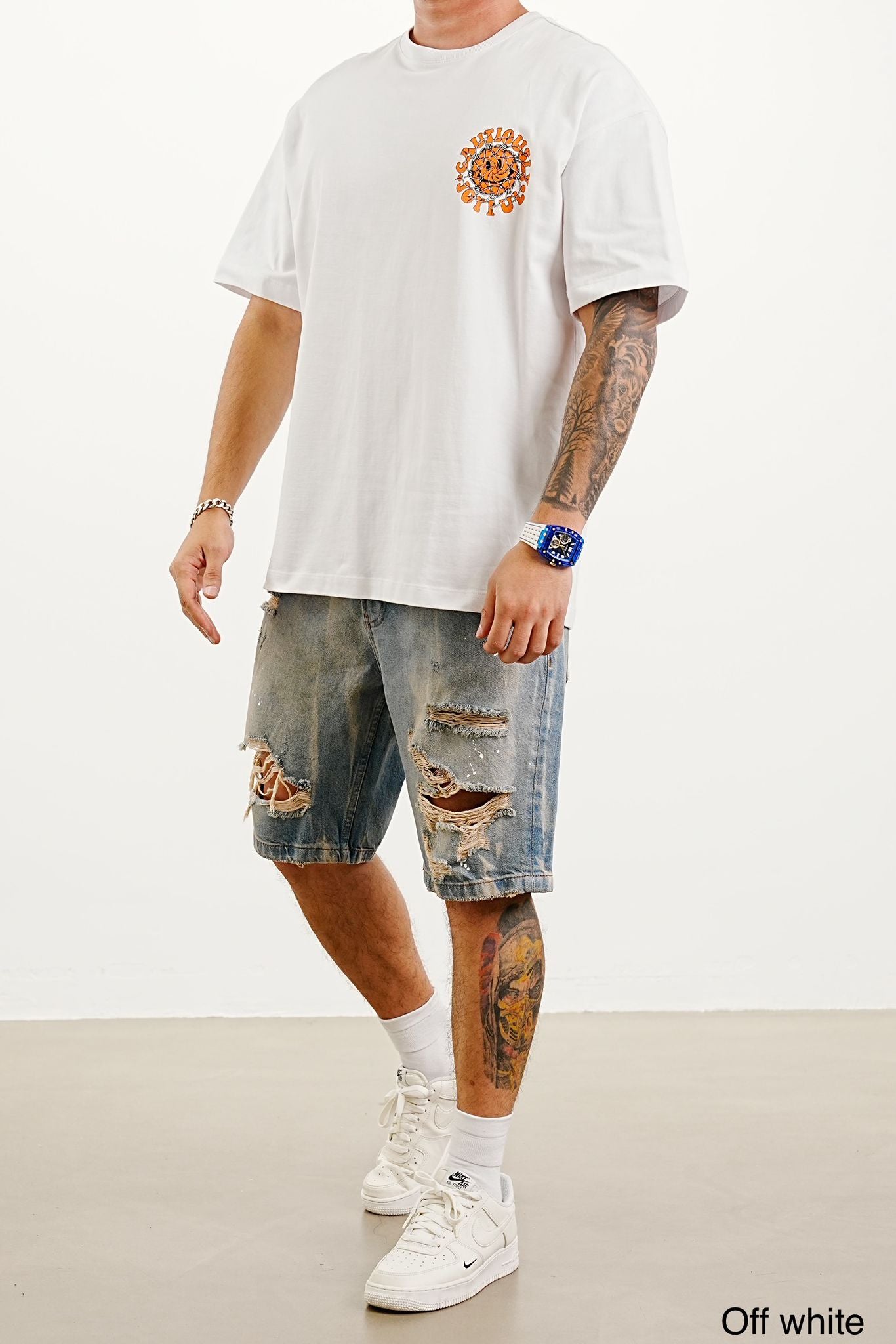 T-SHIRT OVERSIZE WHITE BUN107