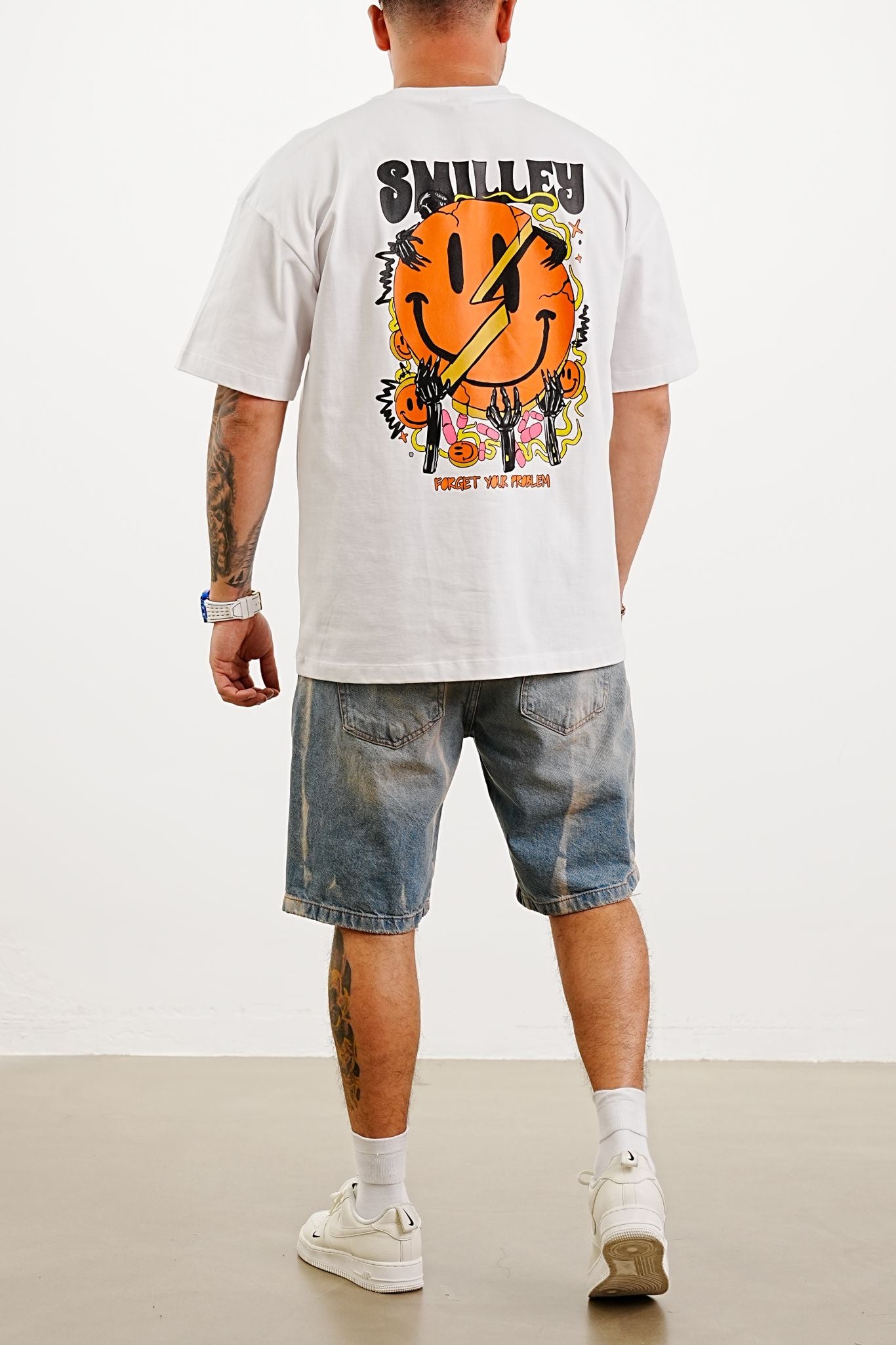 T-SHIRT OVERSIZE WHITE BUN107