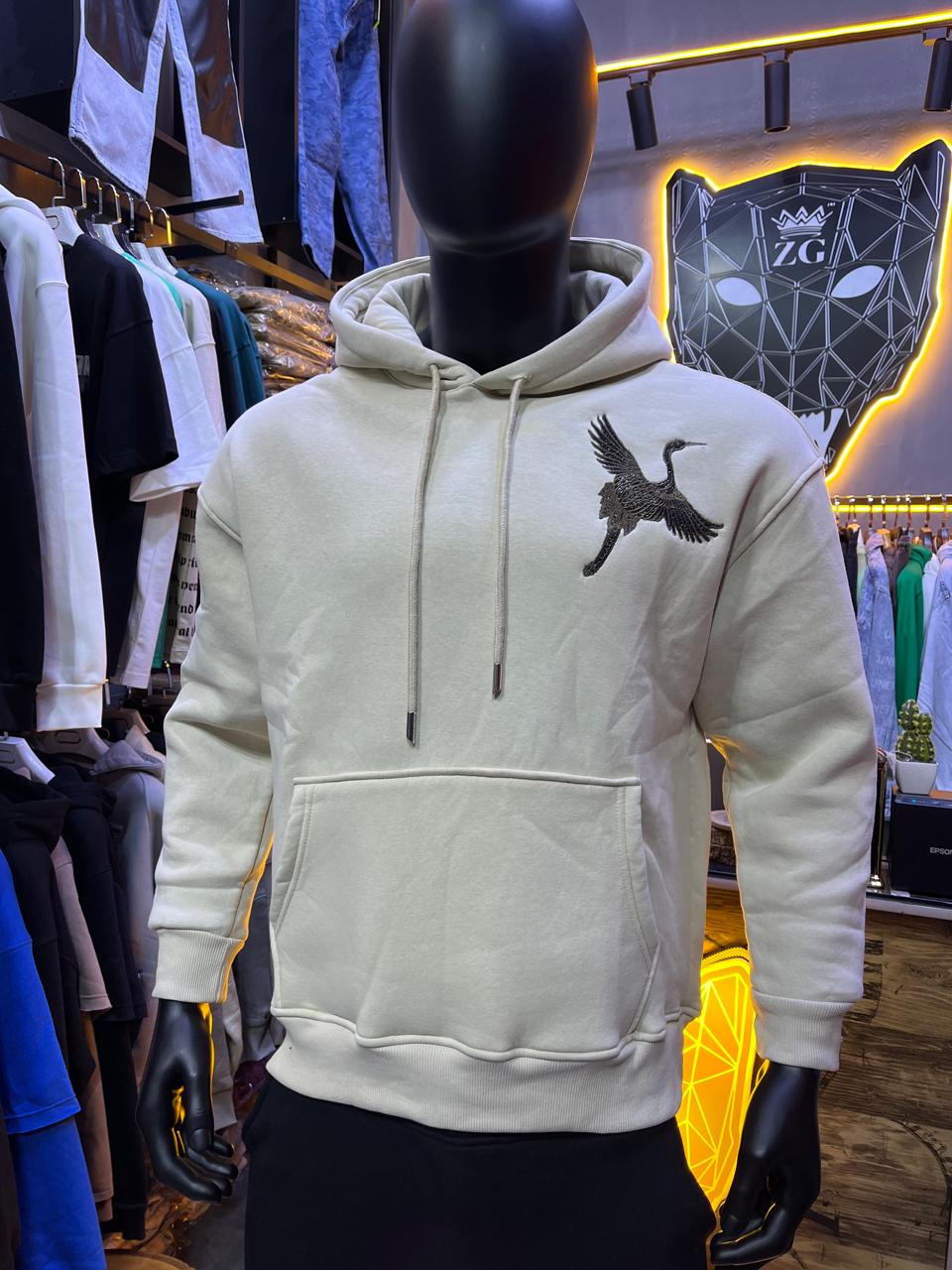 HOODIE MECANIC BEIGE MCH39