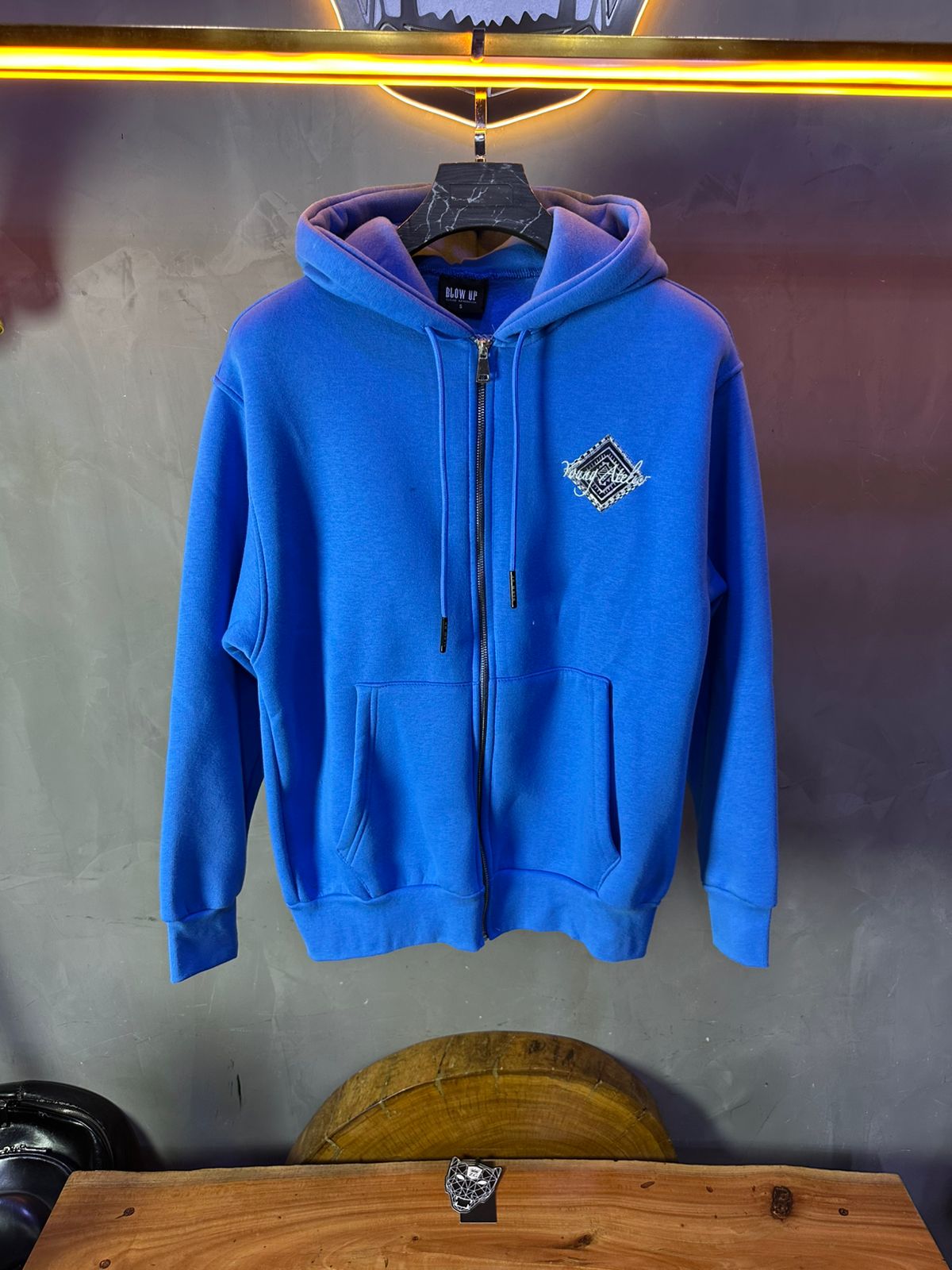 HOODIE BLOW UP BLUE H51
