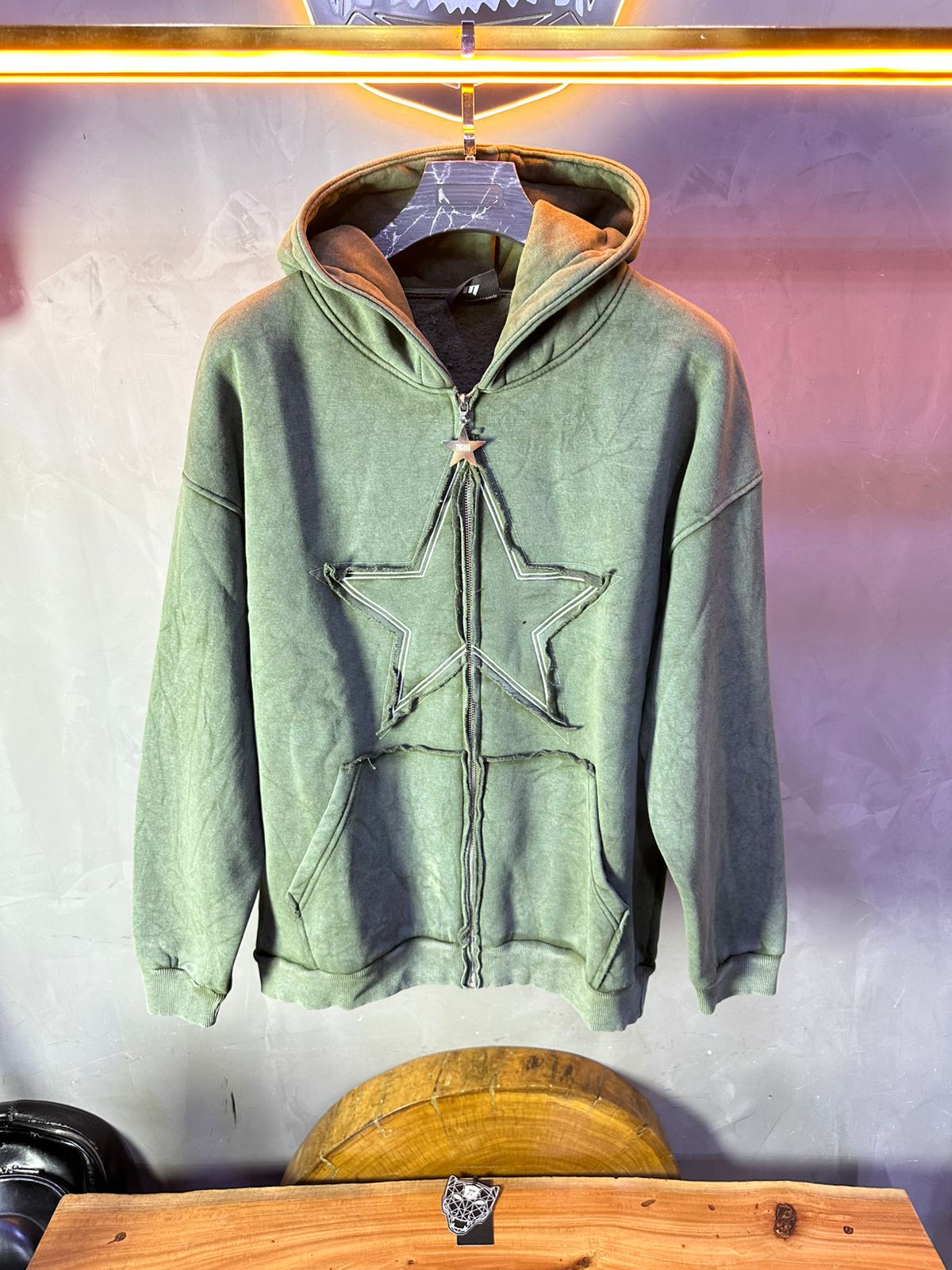 HOODIE THEDAD GREEN 100
